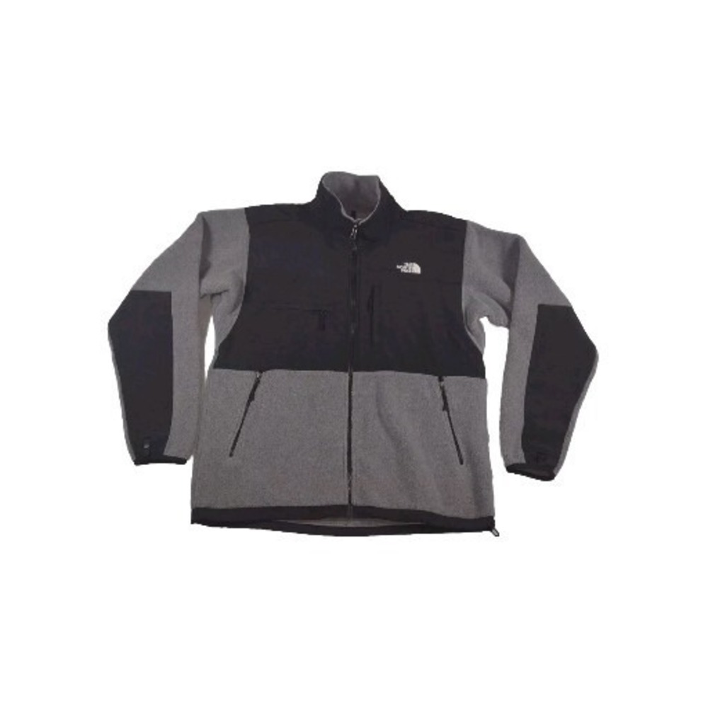 The North Face Denali A193 Black & Gray Fleece Jacket Men's Size LG - Picture 1 of 12